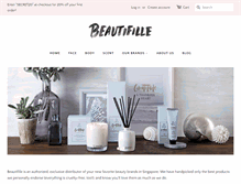 Tablet Screenshot of beautifille.com